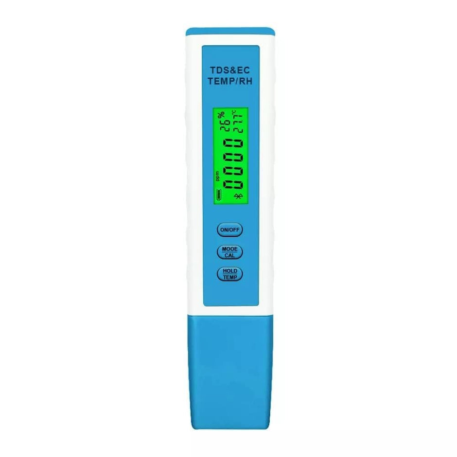 amiciCare Bluetooth TDS Meter for Water Testing, 4 in 1- TDS, EC, RH, Temperature Monitoring- Digital Water Quality Tester 0~9990ppm with App Monitoring and Automatic Record Maintaining