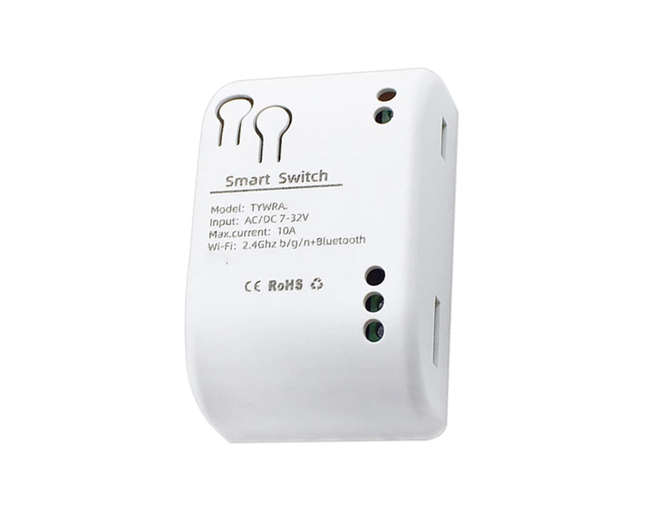 amiciSmart WiFi Smart Switch Relay, Timer Switch Remote Control DC 7~32V, 10A 220V AC/DC Relay Compatible with Alexa and Google Assistant, SmartLife App