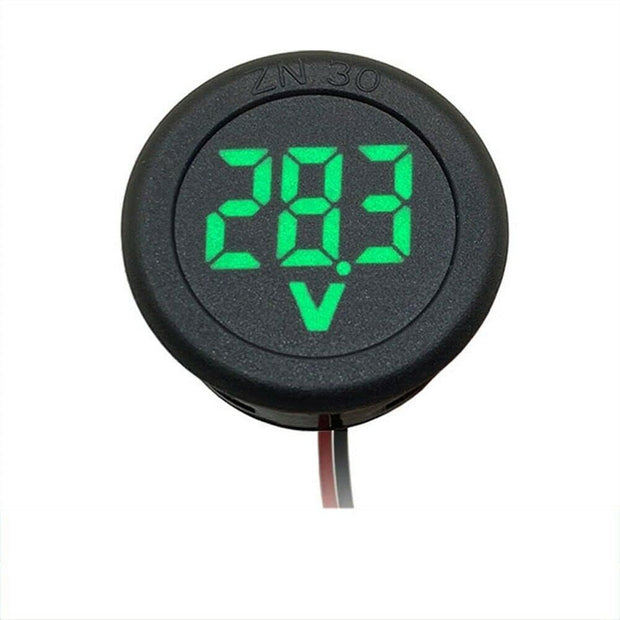 amiciSense DC 5~100V Voltmeter, 3-Digit LED Digital Display Voltage Detector for Bike Battery Voltage Monitoring