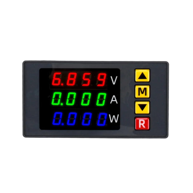 amiciSense DC Watt Meter 3 in 1, 0-100V 10A 1000W Power Meter with Multi-Colour Digital Display