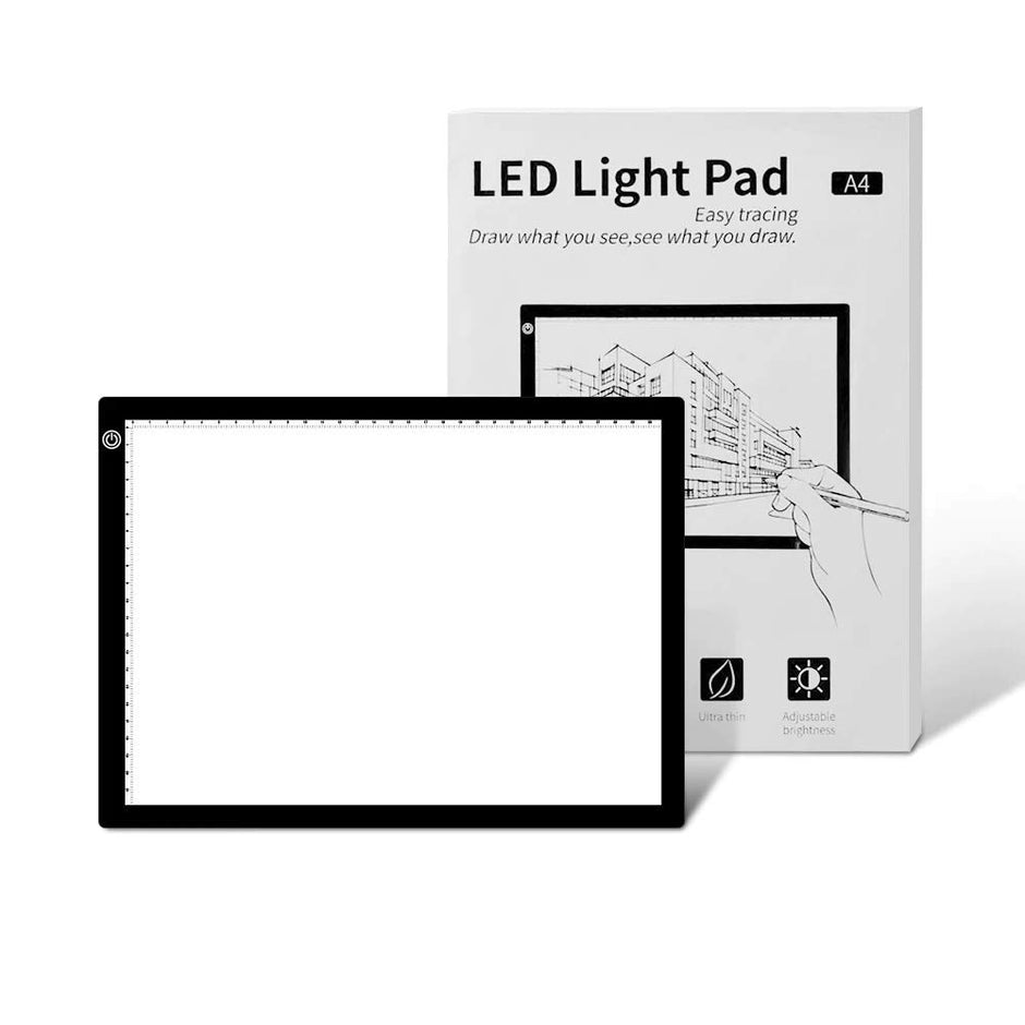 amiciVision Ultra-Thin Portable LED Drawing Board A4 Size Tracing Board USB Powered with Adjustable Brightness Light Pad for Sketching Animation Stenciling X-Ray Viewing