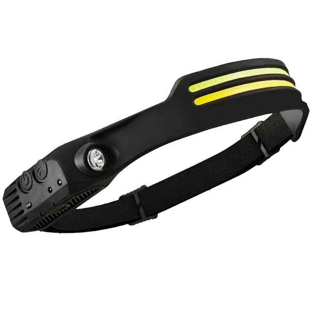 amiciVision LED Headlamp, Type-C Rechargeable Head-Light with Motion Sensor and 4 Light Modes for Outdoor Camping Running Cycling