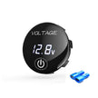 amiciSmart DC 5V-48V Battery Capacity Indicator Digital Voltmeter for Car Motorcycle with ON/OFF Touch Switch for Lead Acid Battery