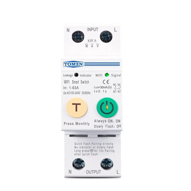 miciSmart WiFi MCB, Circuit Breaker & Energy Meter with Over Voltage/Load Protection