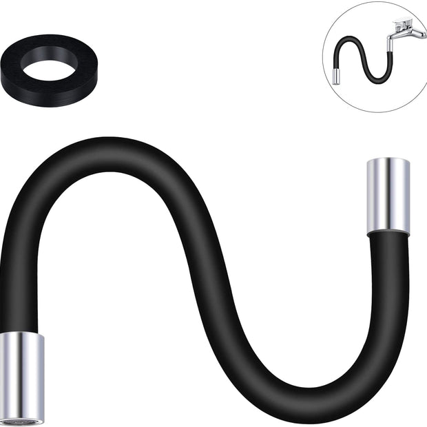 amiciCare Adjustable Tap Extender, 360° Flexible Bending Tube Aerator Faucet for M20 Tap Size