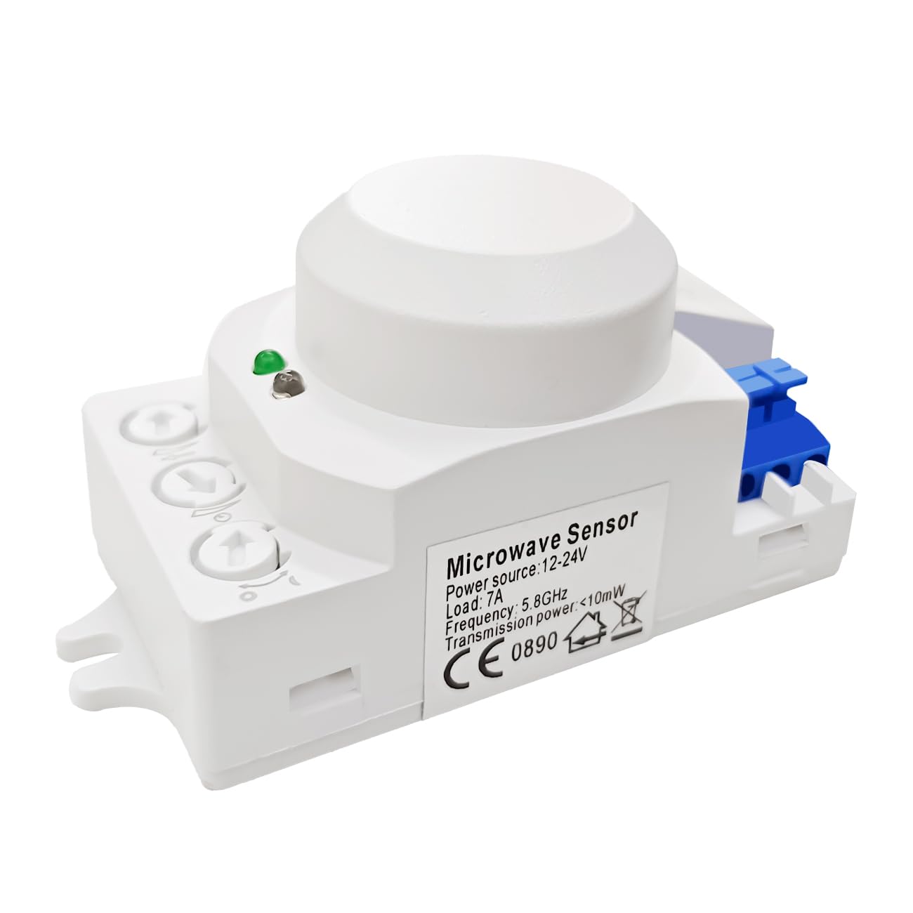 amiciSense 360? Microwave Motion cum Light Sensor, Automatic On/Off Switch with Radar and Photocell Sensor, 12~24 VDC