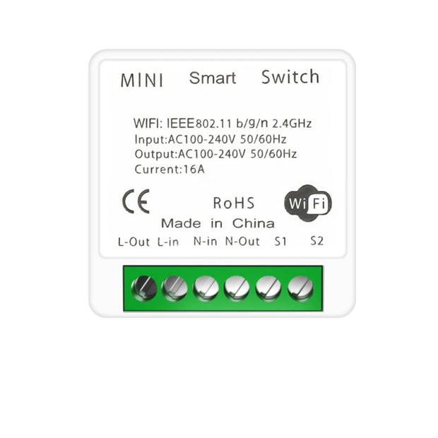 amiciSmart 16A WiFi Smart Timer Switch, Home Automation Switch with 2-Way Control Compatible with Alexa, Google Assistant and Smart Life App (Timer Switch)