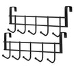 amiciCare Door/Cabinet Hook Hanging Organizer Rack for Clothes Kitchen Bedroom Bathroom 24.5 x 2.5 x 9 cm