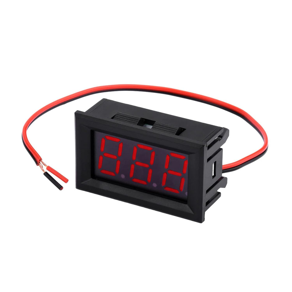 amiciSense 3-Digit Digital Voltmeter with 30-500VAC Voltage Range and Potentiometer Calibration for Accurate Voltage Monitoring