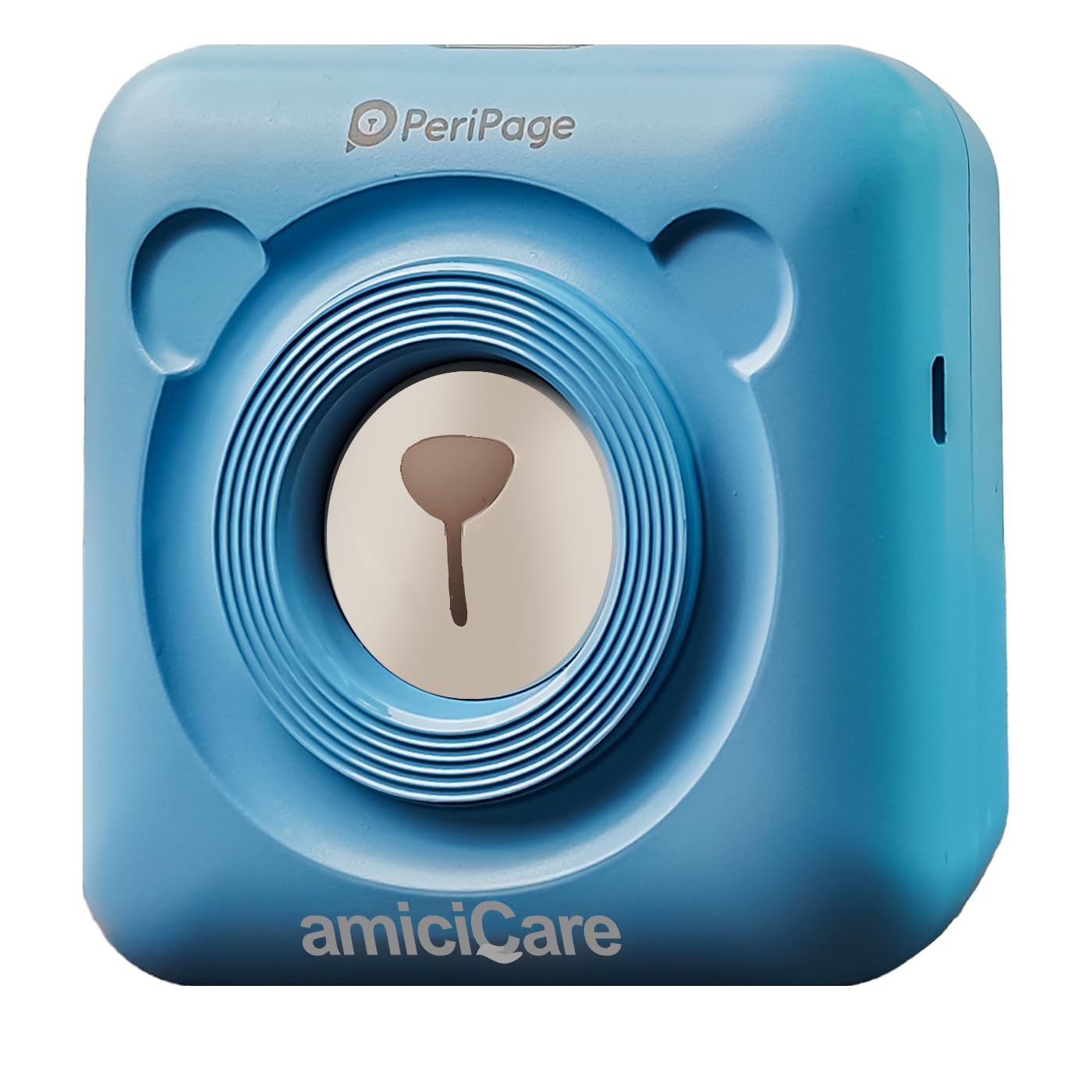 amiciCare A6 Mini Printer, Wireless Portable Ink-Less Thermal Printer with Bluetooth Phone App Connectivity