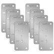 amiciTools Hinge Repair Plate | Stainless Steel (SS202) Door Hinge Reinforcement | Fix Loose Cabinet Hinges | 8 Pcs of Hinge Base Repair Plate with Screws