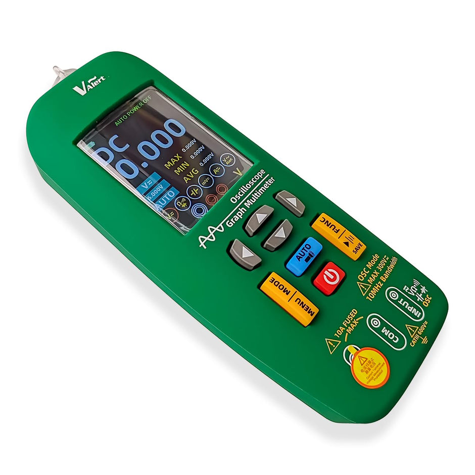 amiciSense 3 in 1 Digital Oscilloscope, Multimeter & Electrical Test Pen - High-Precision Rechargeable Oscilloscope with 2.8-inch TFT Display, 10Mhz Bandwidth and Data Storage