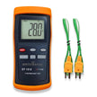 amiciSense High Precision 2 Channel K-Type Thermocouple Thermometer -200?C to 1370?C Handheld C/F/K Temperature Meter with 4xAAA Battery