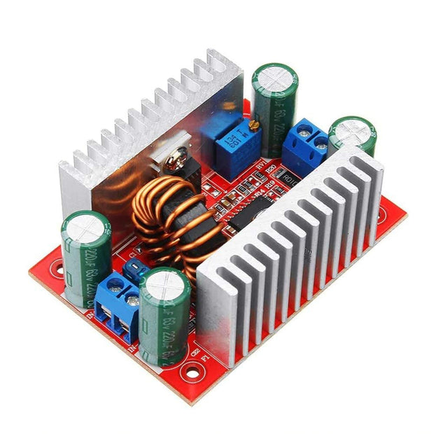 amiciSmart 400W DC-DC 15A Step-up Boost Converter 8.5-50V to 10-60V Adjustable Power Supply Module