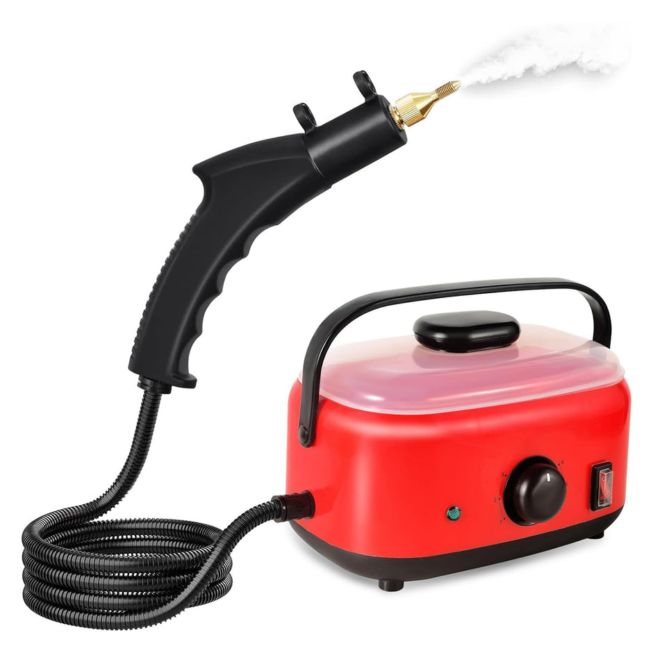 amiciTools 1300W High-Pressure Steam Blasting Machine ? Portable Steam Cleaner with 1.5L Water Tank, Adjustable Pressure Options, and 1.5m Power Cord, 220VAC