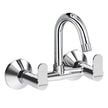 amiciCare 100% Pure Brass Sink Mixer Tap – Corrosion-Resistant Dual-Handle Hot & Cold Water Mixer