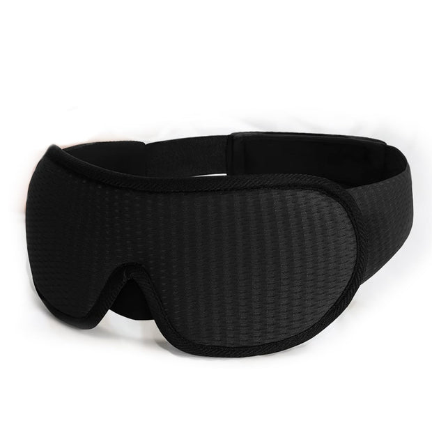 amiciCare Fabric 3D Eye Sleeping Mask: Ergonomic Blindfold For Superior Comfort With Zero Eye Pressure And Total Darkness,Black