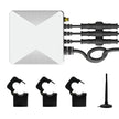 amiciSense 3-Phase WIFI Power Monitoring Device with SmartLife App Connectivity and 3-200A External CT for Real-Time Energy Tracking