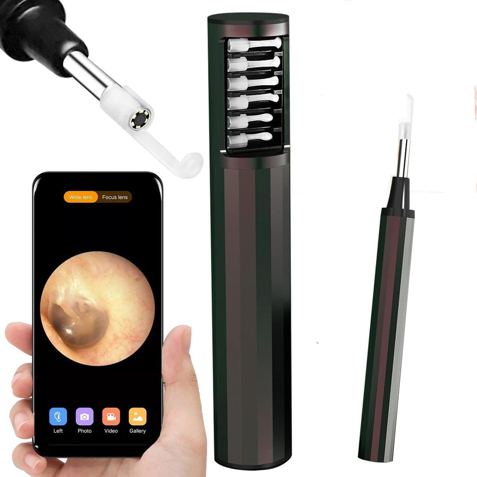 amiciCare Ear Wax Cleaning Tool, Wireless Endoscope with Storage Case and Charging Cable Otoscope