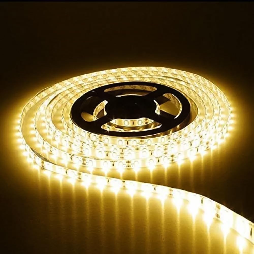 amiciVision 4040 Warm White Color LED Strip Light | 5m Long, 60 LED/Meter with 2 Amp Driver and Blinker