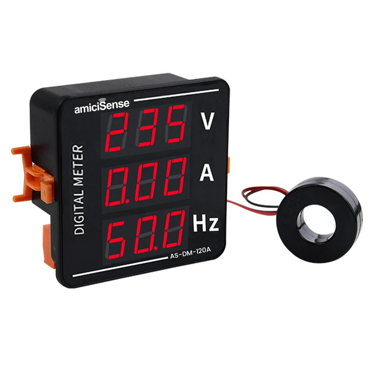 amiciSense Ac Voltmeter Ammeter, 3 In 1 Digital Meter