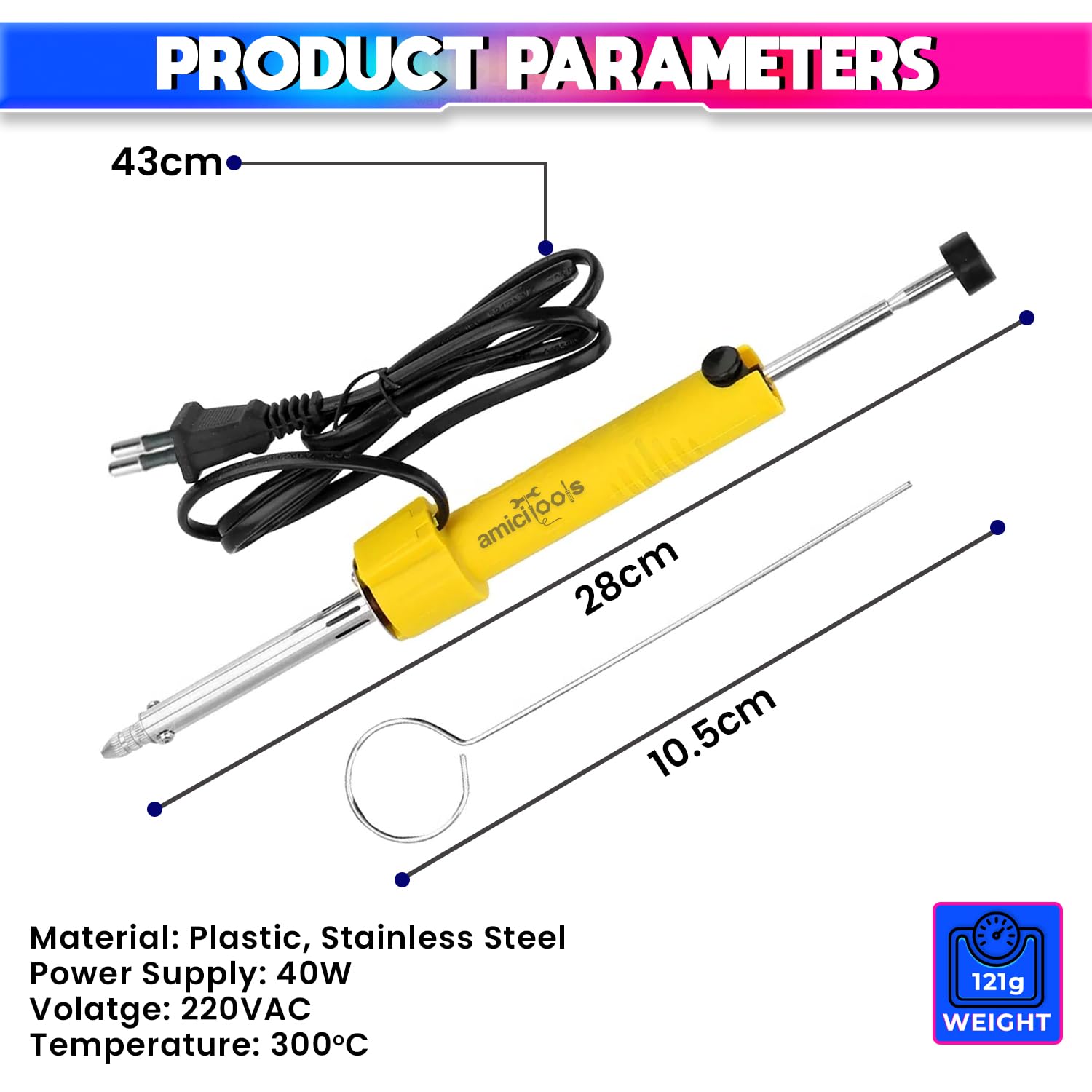 amiciTools 2-in-1 Desoldering Pen