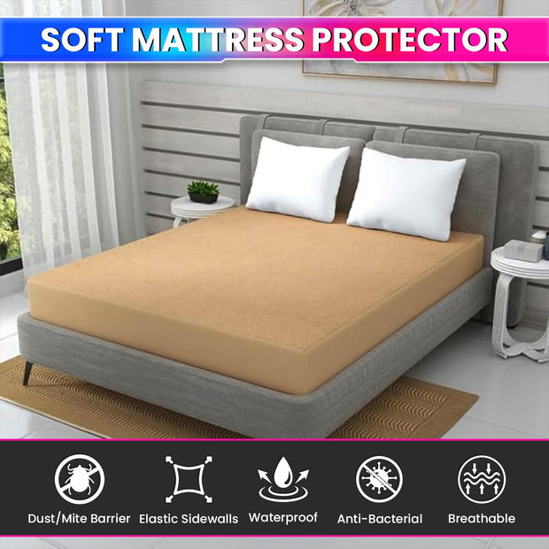 amiciCare 100% Waterproof Terry Cloth Mattress Protector