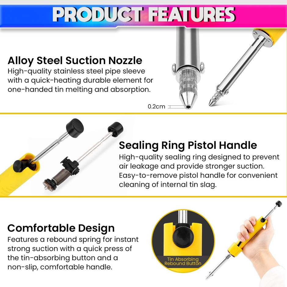 amiciTools 2-in-1 Desoldering Pen