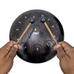 amiciSound 13 Notes Tongue Drum, 12 Inch Lotus Pattern Steel Drum with Carry Bag for Meditation Entertainment, Musical Instrument