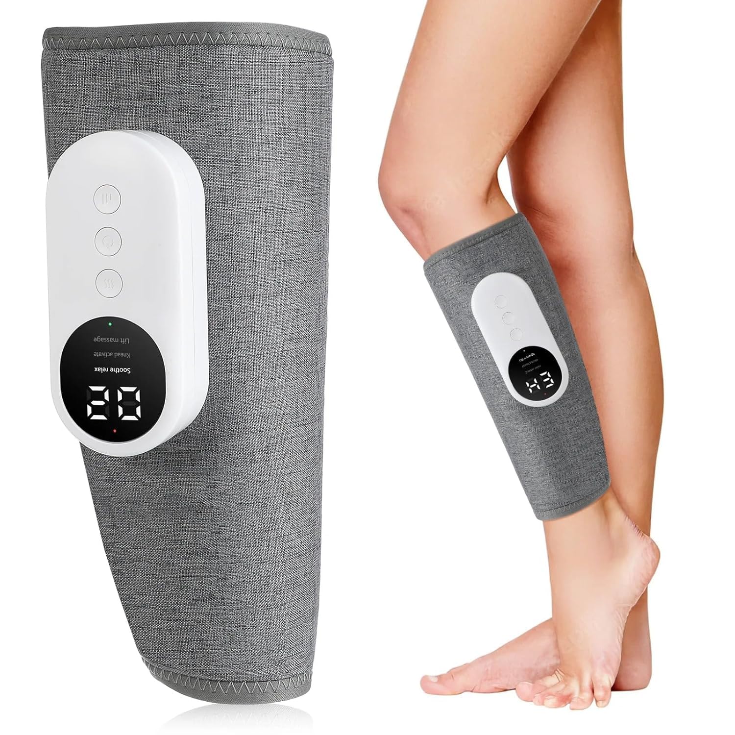 amiciCare Leg Massager, Air Pressure Calf Massager with 3 Working Mode and Hot Compress